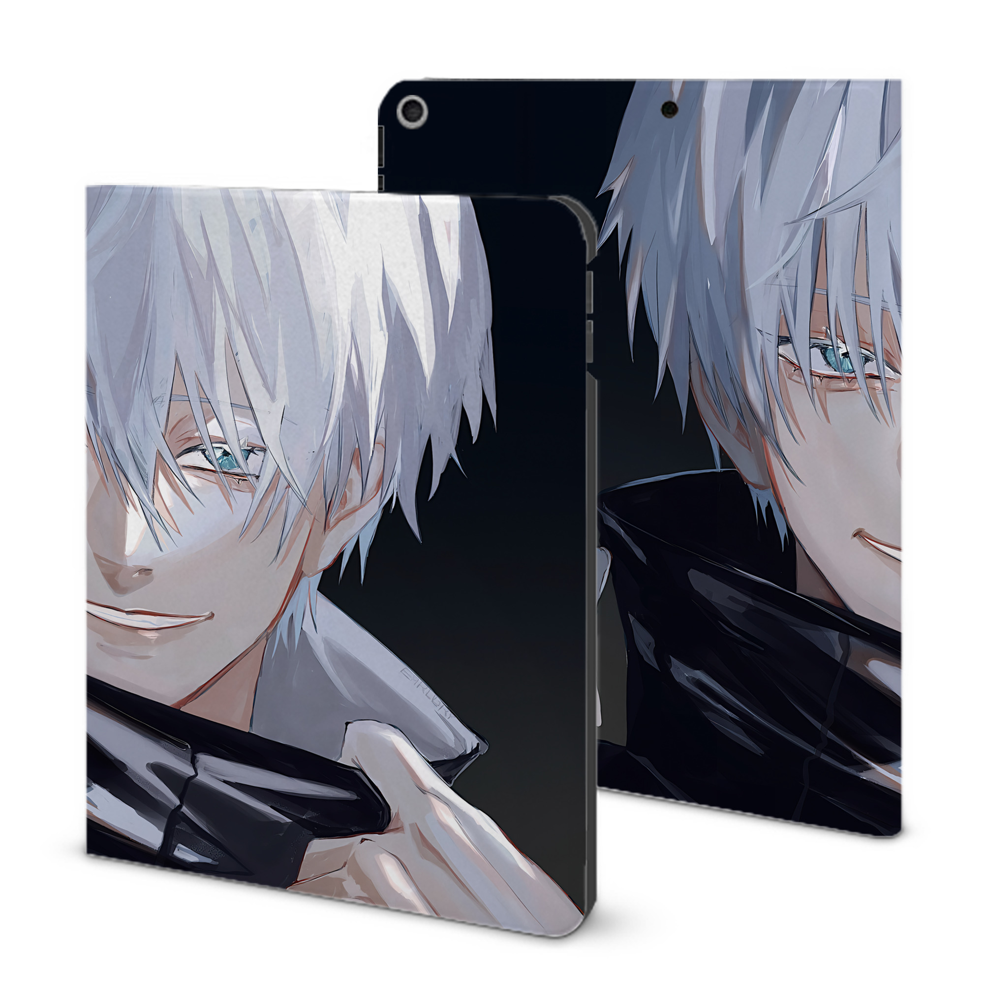 （画像用） 呪術廻戦 Jujutsu Kaisen IPad ケース ブック型 PUレザー TPU 耐衝撃 軽量 薄型 ペン収納なし 全面保護 IPad 各モデル対応